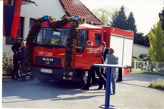 geschmücktes TSFW bei der Übergabe 